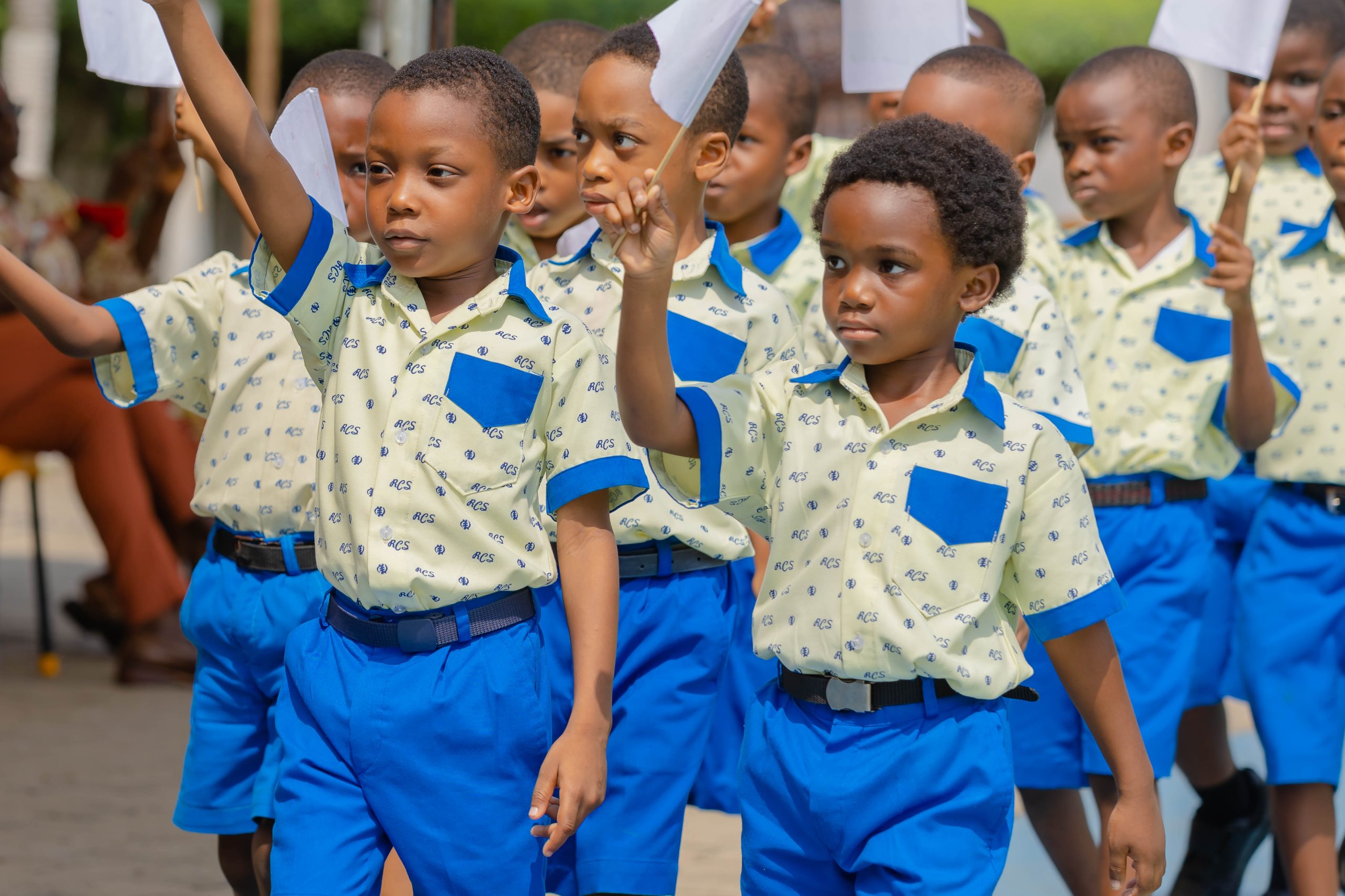 KG pupils at Ridge Church School